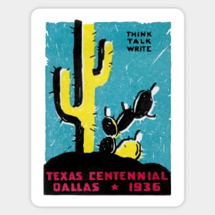 1926 Texas Centennial in Dallas Sticker